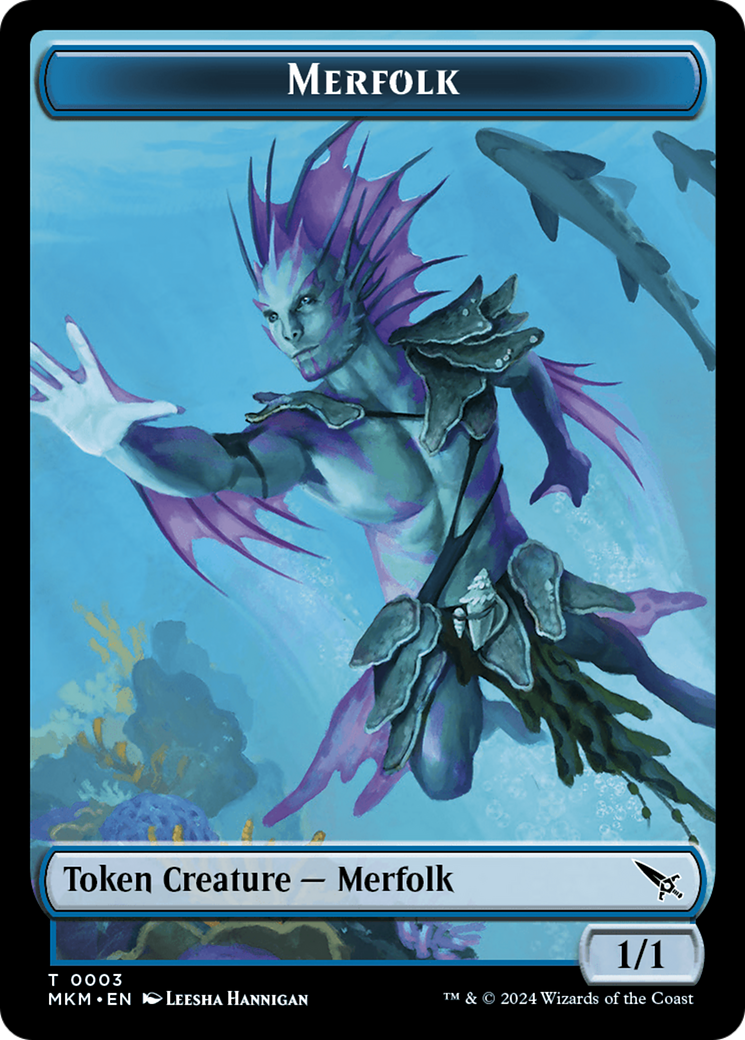 Merfolk Token [Murders at Karlov Manor Tokens] | Amazing Games TCG