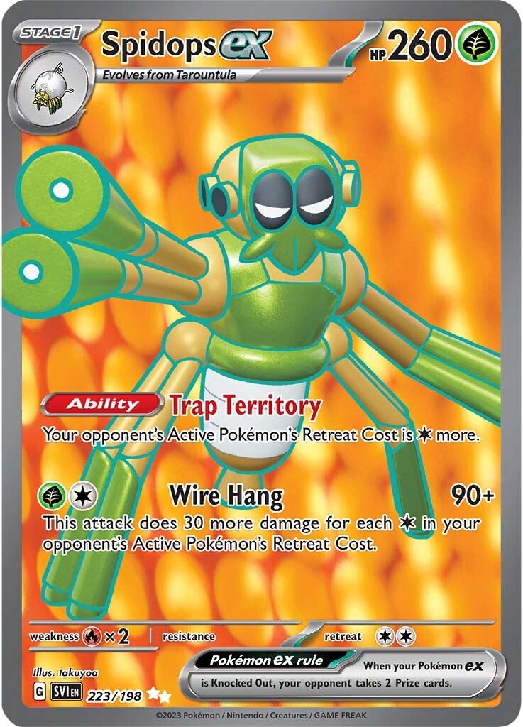 Spidops ex (223/198) [Scarlet & Violet: Base Set] | Amazing Games TCG