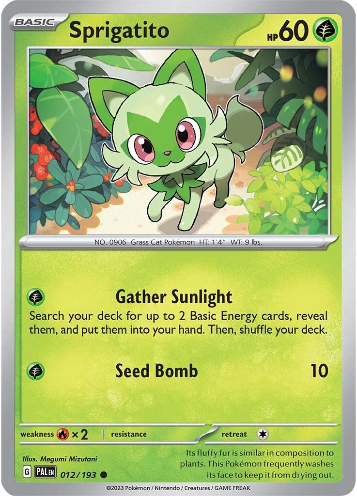 Sprigatito (012/193) [Scarlet & Violet: Paldea Evolved] | Amazing Games TCG