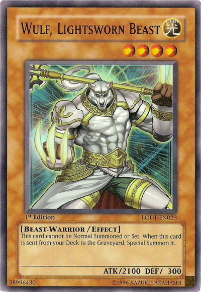 Wulf, Lightsworn Beast [LODT-EN023] Super Rare | Amazing Games TCG