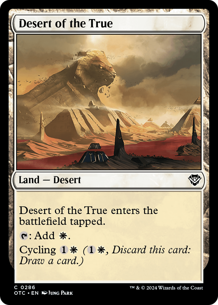 Desert of the True [Outlaws of Thunder Junction Commander] | Amazing Games TCG