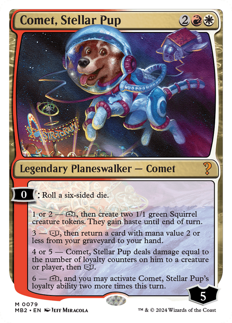 Comet, Stellar Pup [Mystery Booster 2] | Amazing Games TCG