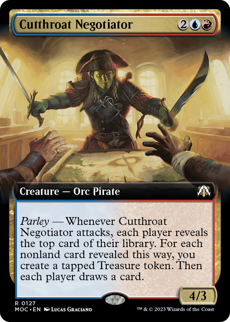 Cutthroat Negotiator (Extended Art) [March of the Machine Commander] | Amazing Games TCG