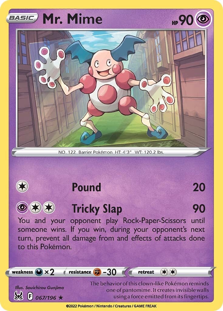 Mr. Mime (067/196) [Sword & Shield: Lost Origin] | Amazing Games TCG