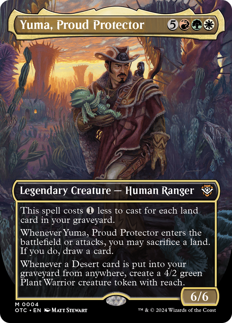 Yuma, Proud Protector (Borderless) [Outlaws of Thunder Junction Commander] | Amazing Games TCG