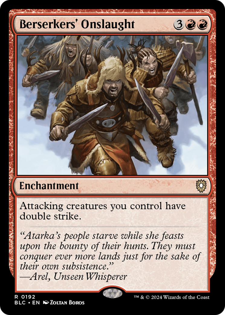 Berserkers' Onslaught [Bloomburrow Commander] | Amazing Games TCG