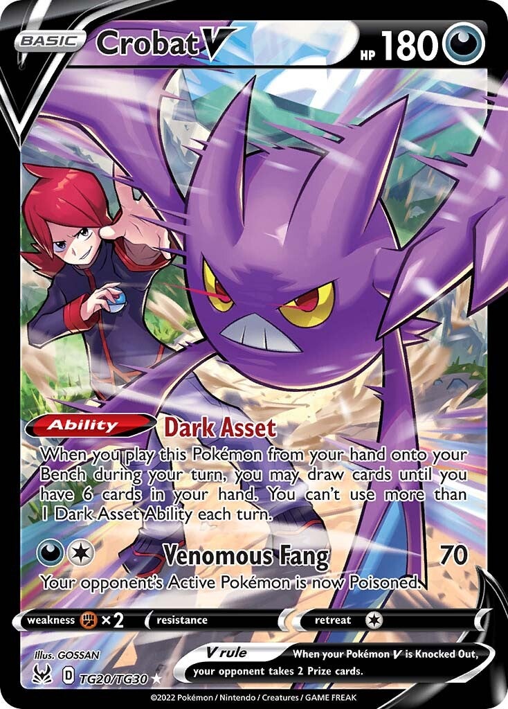 Crobat V (TG20/TG30) [Sword & Shield: Lost Origin] | Amazing Games TCG