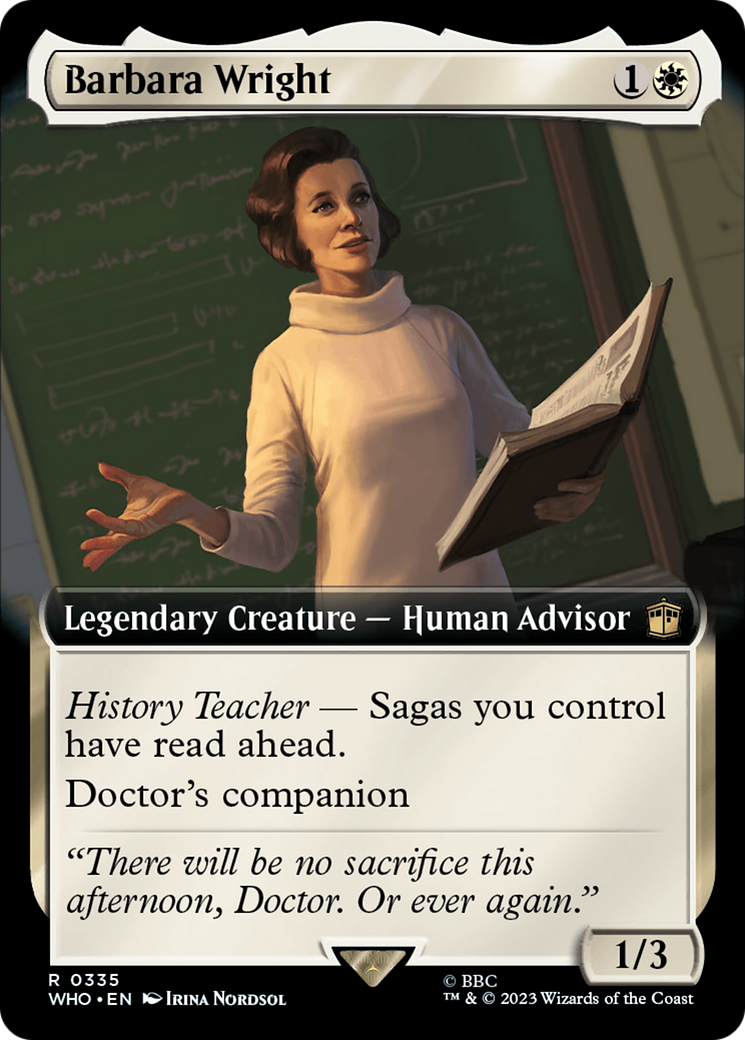 Barbara Wright (Extended Art) [Doctor Who] | Amazing Games TCG