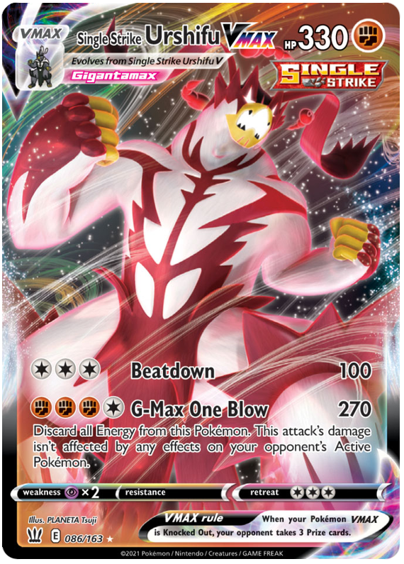 Single Strike Urshifu VMAX (086/163) [Sword & Shield: Battle Styles] | Amazing Games TCG