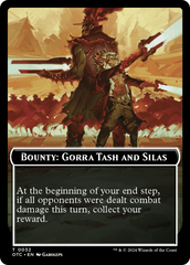 Bounty: Gorra Tash and Silas // Bounty Rules Double-Sided Token [Outlaws of Thunder Junction Commander Tokens] | Amazing Games TCG