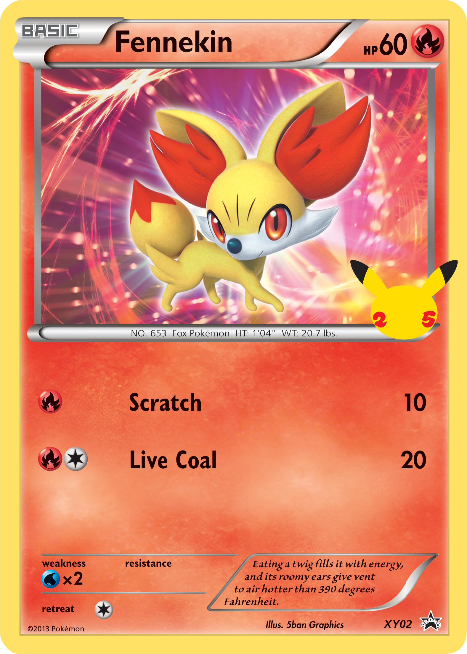 Fennekin (XY02) (Jumbo Card) [First Partner Pack] | Amazing Games TCG