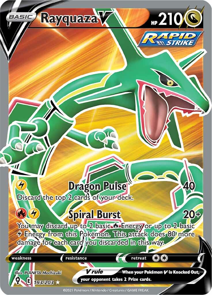 Rayquaza V (193/203) [Sword & Shield: Evolving Skies] | Amazing Games TCG