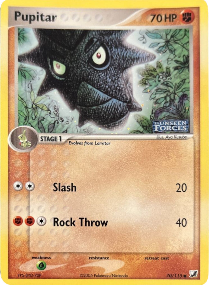 Pupitar (70/115) (Stamped) [EX: Unseen Forces] | Amazing Games TCG