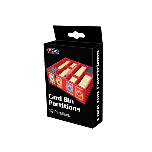 Collectible Card Bin Partitions