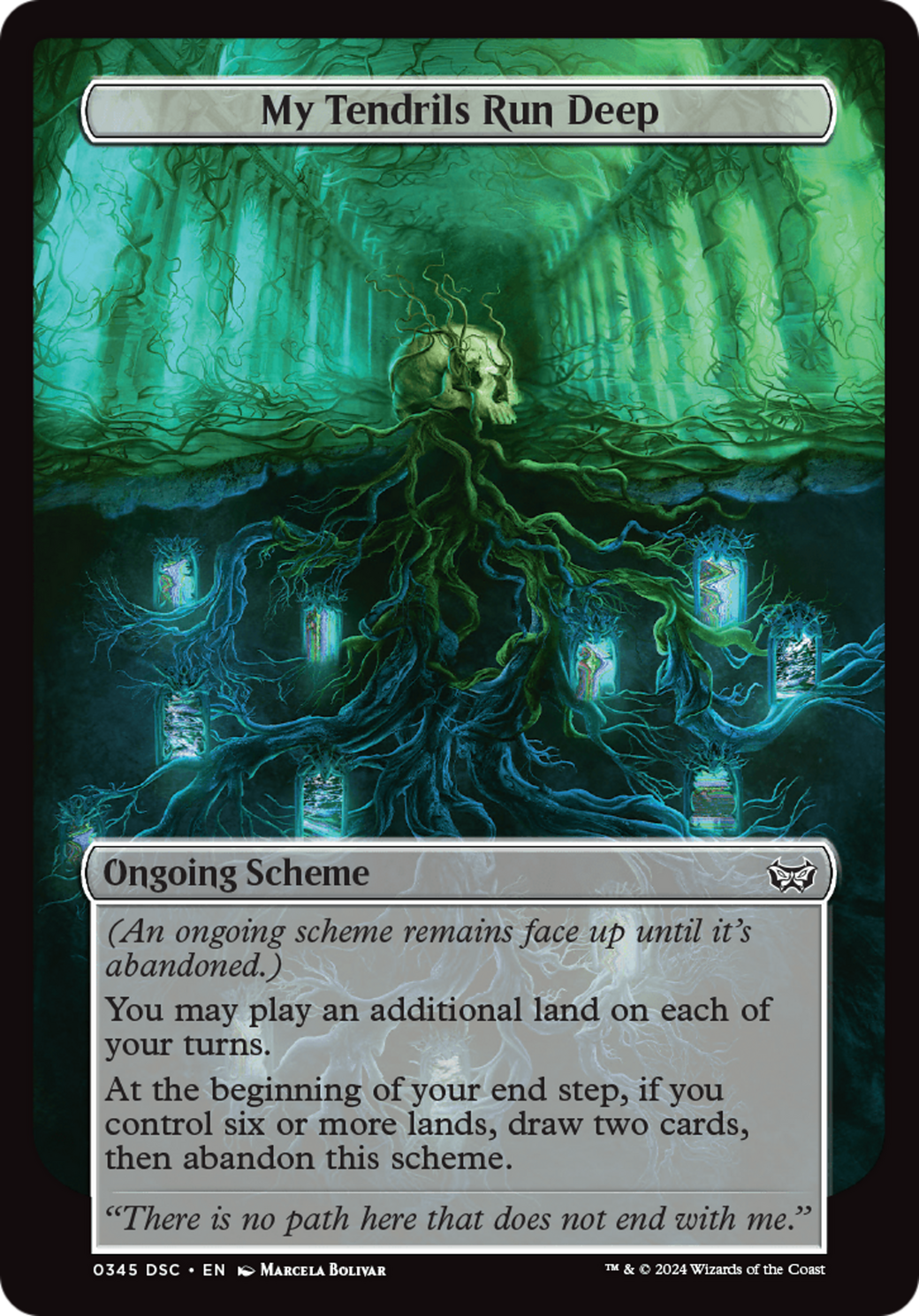 My Tendrils Run Deep (Full Art) [Duskmourn: Archenemy] | Amazing Games TCG