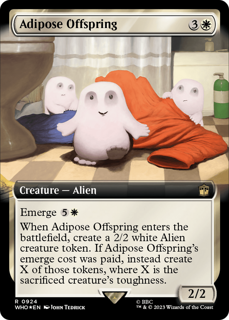 Adipose Offspring (Extended Art) (Surge Foil) [Doctor Who] | Amazing Games TCG