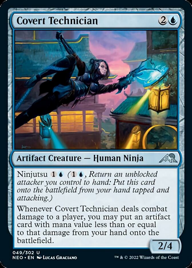 Covert Technician [Kamigawa: Neon Dynasty] | Amazing Games TCG