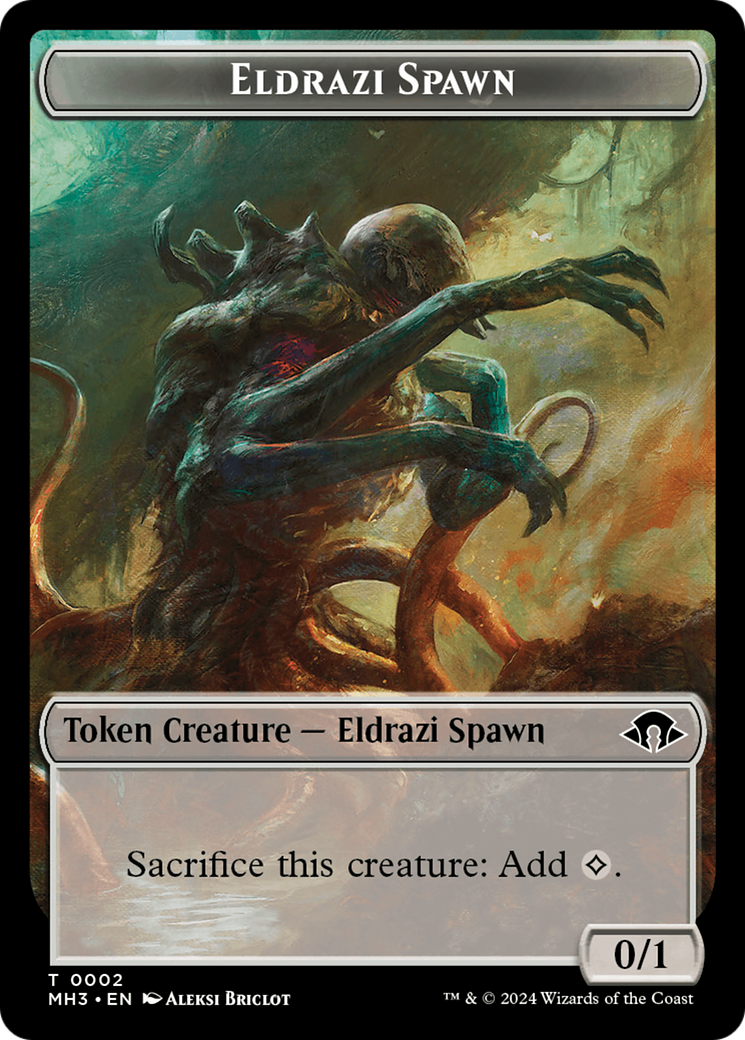 Eldrazi Spawn // Spirit (0028) Double-Sided Token [Modern Horizons 3 Tokens] | Amazing Games TCG