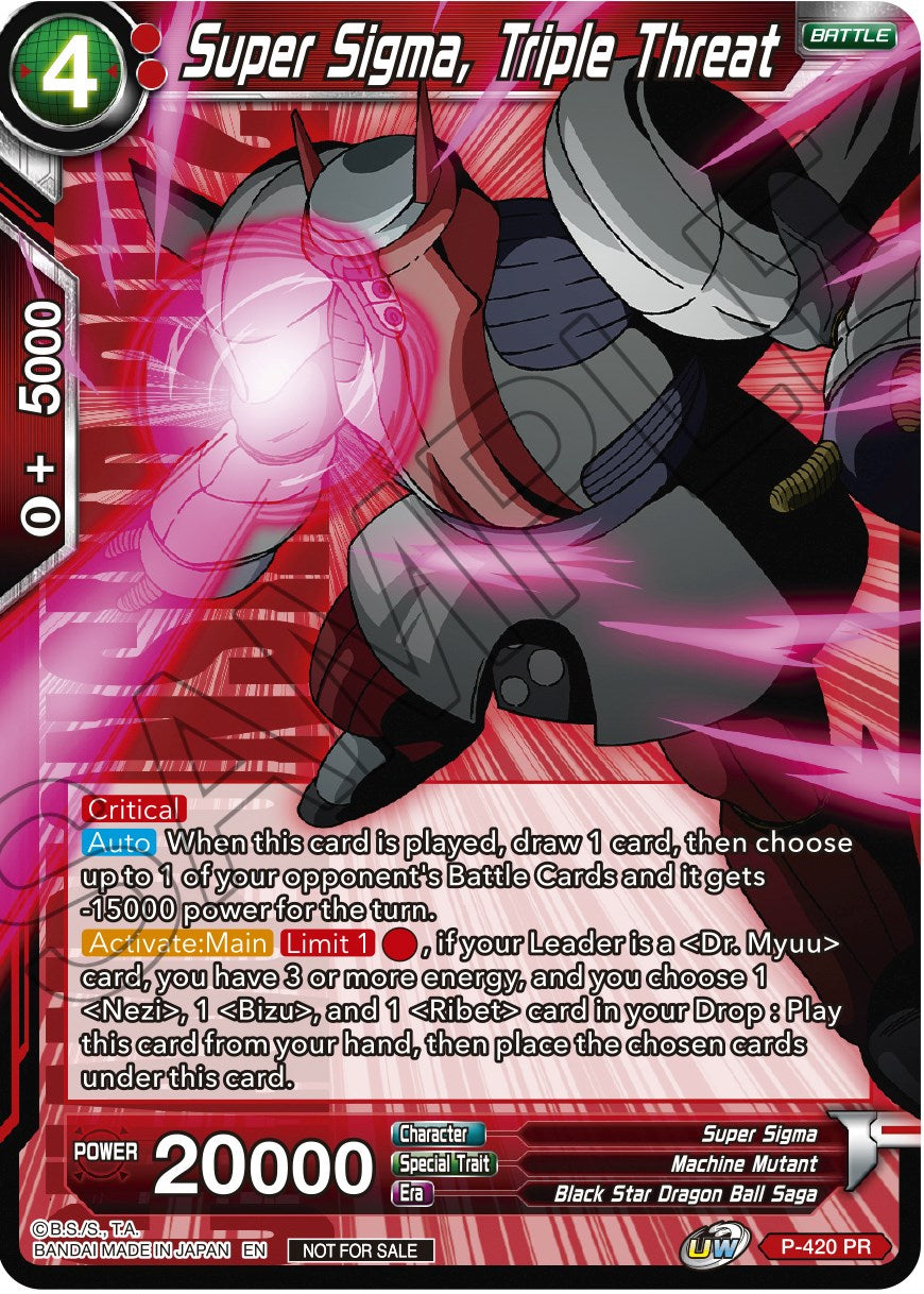 Super Sigma, Triple Threat (Championship Pack 2022 Vol.2) (P-420) [Promotion Cards] | Amazing Games TCG