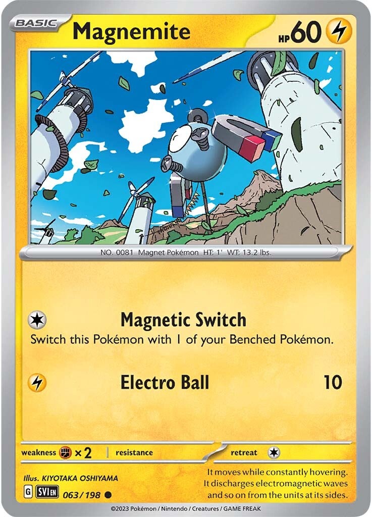 Magnemite (063/198) [Scarlet & Violet: Base Set] | Amazing Games TCG