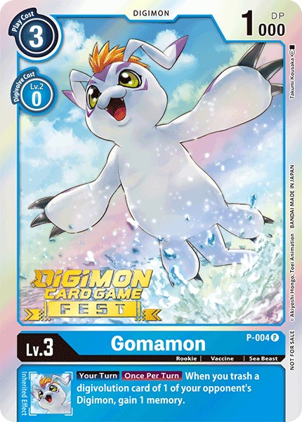 Gomamon [P-004] (Digimon Card Game Fest 2022) [Promotional Cards] | Amazing Games TCG