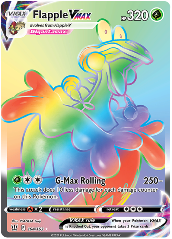 Flapple VMAX (164/163) [Sword & Shield: Battle Styles] | Amazing Games TCG