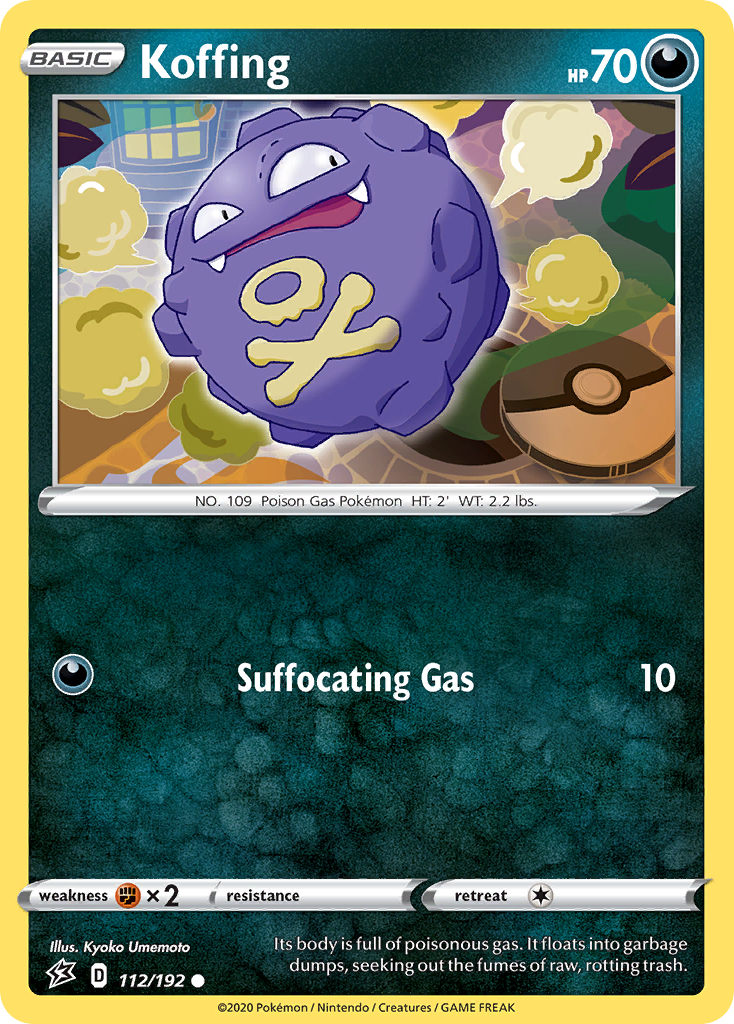 Koffing (112/192) [Sword & Shield: Rebel Clash] | Amazing Games TCG