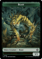 Beast // Merfolk (0003) Double-Sided Token [The Lost Caverns of Ixalan Commander Tokens] | Amazing Games TCG