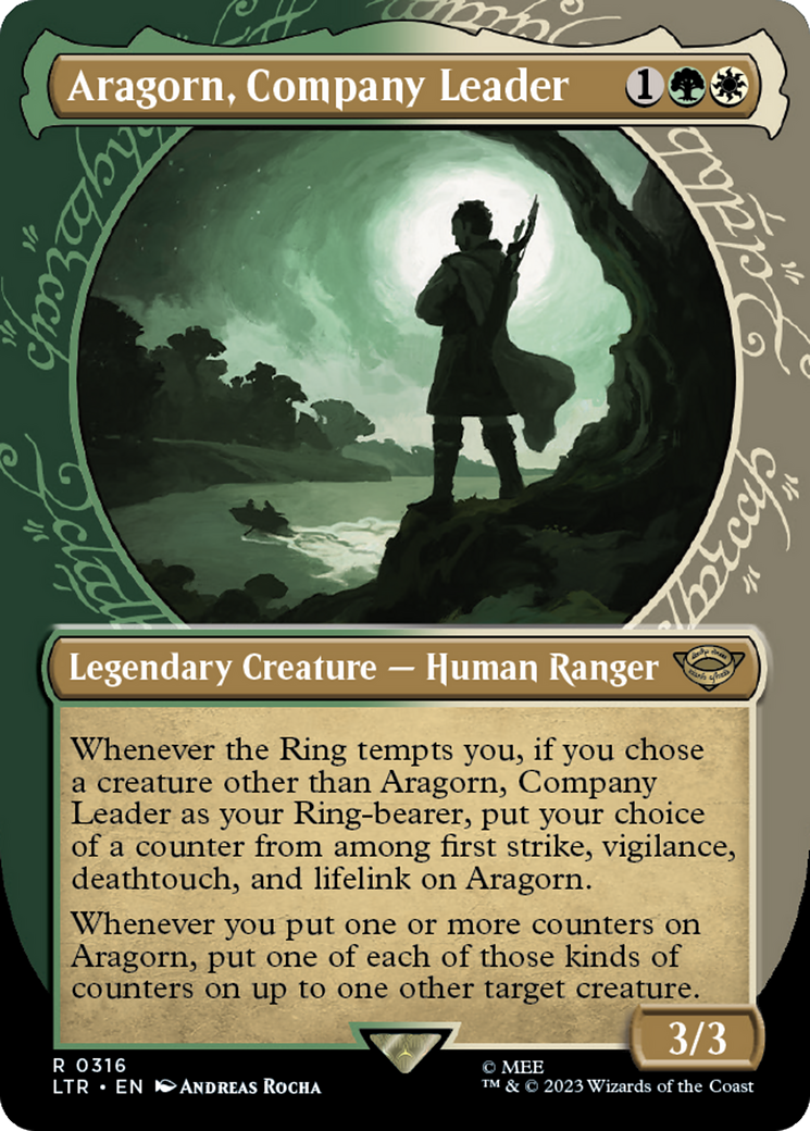 Aragorn, Company Leader (Showcase Ring Frame) [The Lord of the Rings: Tales of Middle-Earth] | Amazing Games TCG