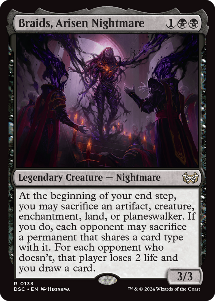 Braids, Arisen Nightmare [Duskmourn: House of Horror Commander] | Amazing Games TCG