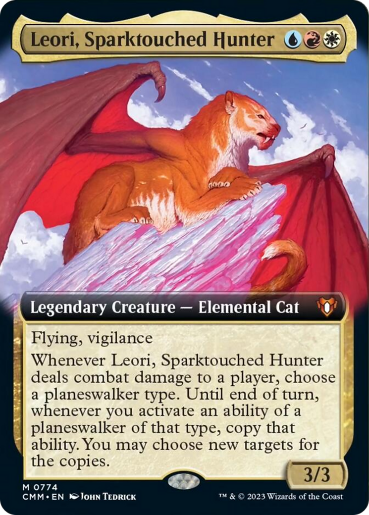 Leori, Sparktouched Hunter (Extended Art) [Commander Masters] | Amazing Games TCG