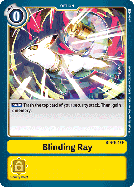 Blinding Ray [BT4-104] [Great Legend] | Amazing Games TCG