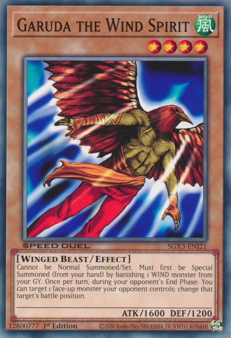 Garuda the Wind Spirit [SGX3-ENI21] Common | Amazing Games TCG