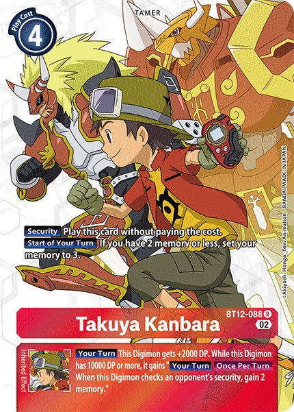 Takuya Kanbara [BT12-088] (Alternate Art) [Across Time] | Amazing Games TCG