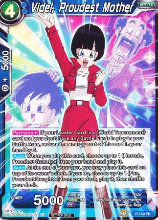 Videl, Proudest Mother (Power Booster: World Martial Arts Tournament) (P-149) [Promotion Cards] | Amazing Games TCG