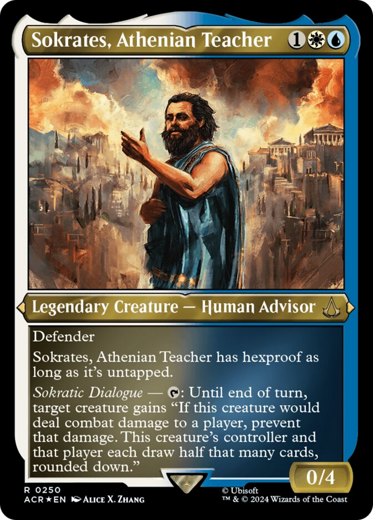 Sokrates, Athenian Teacher (Foil Etched) [Assassin's Creed] | Amazing Games TCG