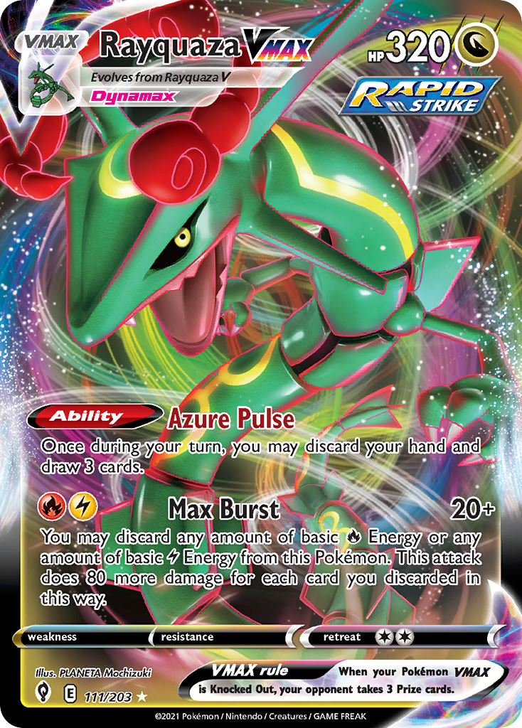 Rayquaza VMAX (111/203) (Jumbo Card) [Sword & Shield: Evolving Skies] | Amazing Games TCG