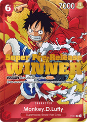 Monkey.D.Luffy (Super Pre-Release) [Winner] [One Piece Promotion Cards] | Amazing Games TCG