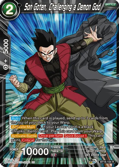 Son Goten, Challenging a Demon God (BT16-104) [Realm of the Gods] | Amazing Games TCG