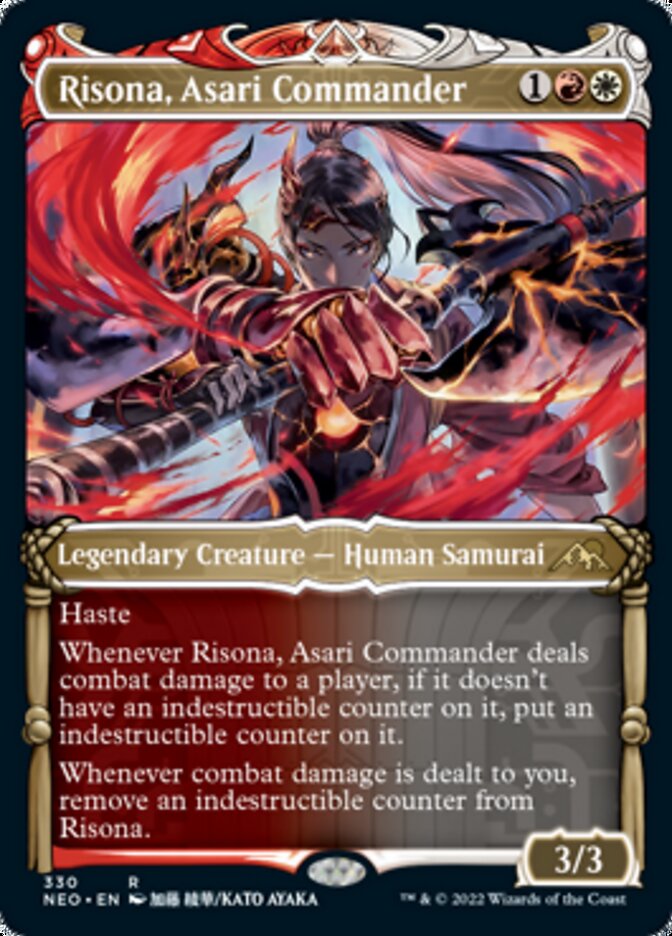 Risona, Asari Commander (Showcase Samurai) [Kamigawa: Neon Dynasty] | Amazing Games TCG