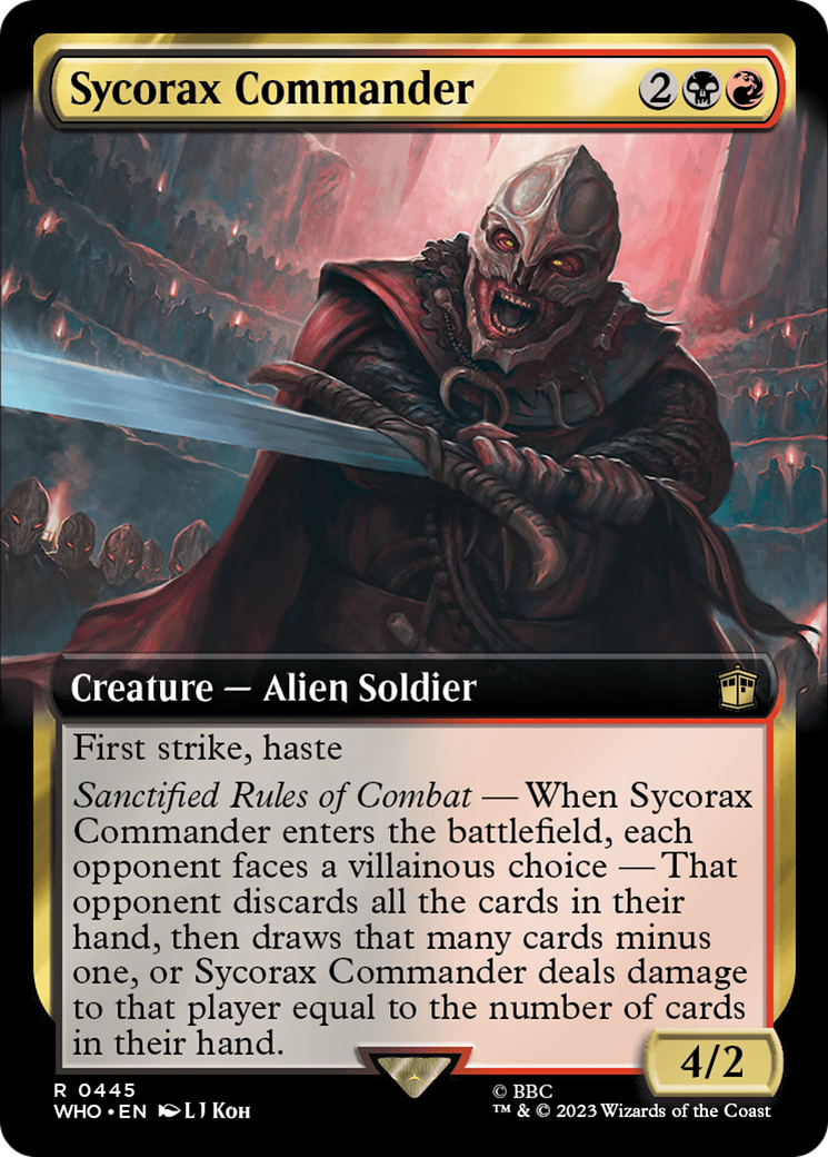 Sycorax Commander (Extended Art) [Doctor Who] | Amazing Games TCG