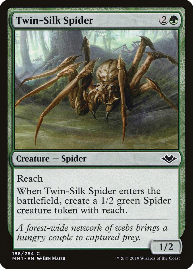 Twin-Silk Spider [Modern Horizons] | Amazing Games TCG