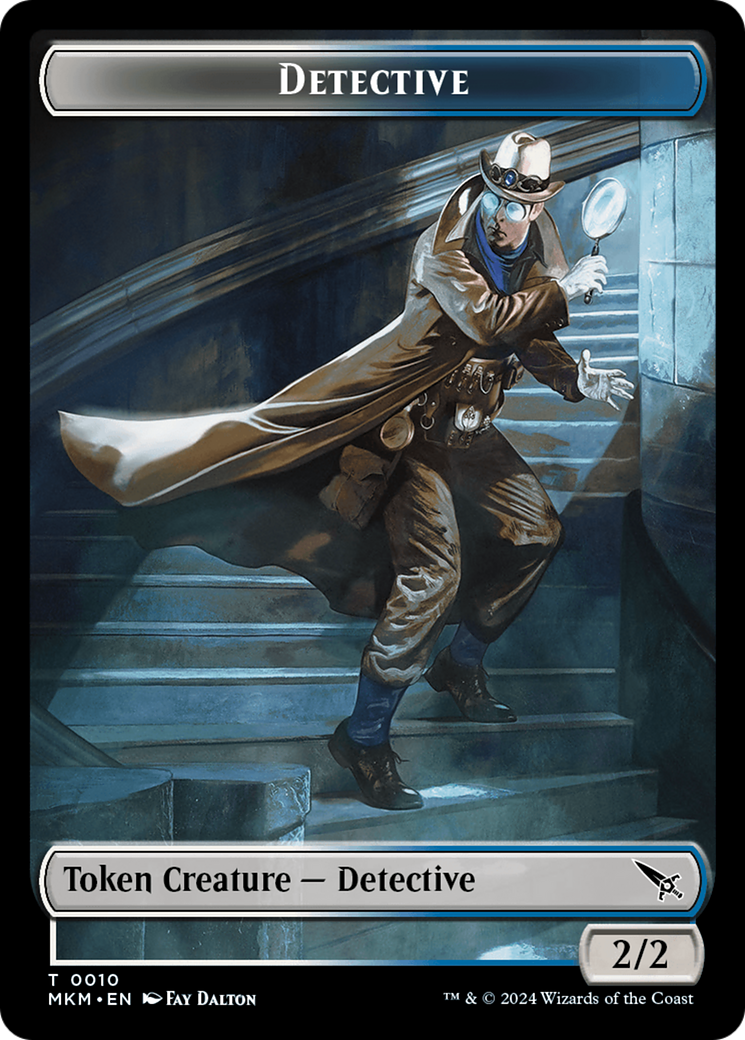 Detective // Plant Double-Sided Token [Murders at Karlov Manor Tokens] | Amazing Games TCG