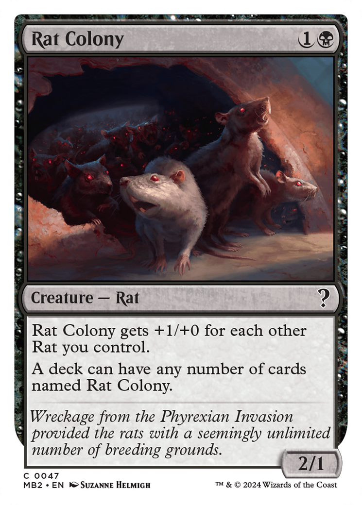 Rat Colony (White Border) [Mystery Booster 2] | Amazing Games TCG