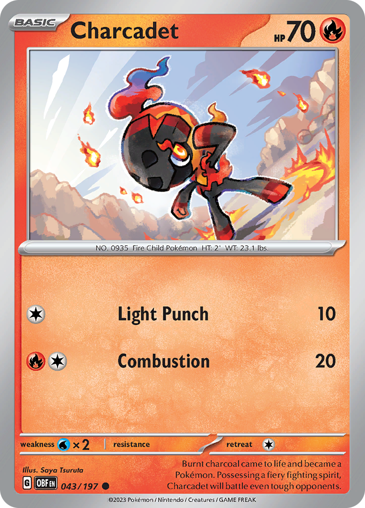 Charcadet (043/197) [Scarlet & Violet: Obsidian Flames] | Amazing Games TCG