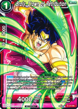 Broly, Crown of Retribution (P-177) [Promotion Cards] | Amazing Games TCG