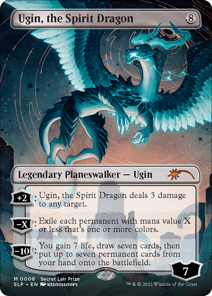 Ugin, the Spirit Dragon (Borderless) [Secret Lair Showdown] | Amazing Games TCG