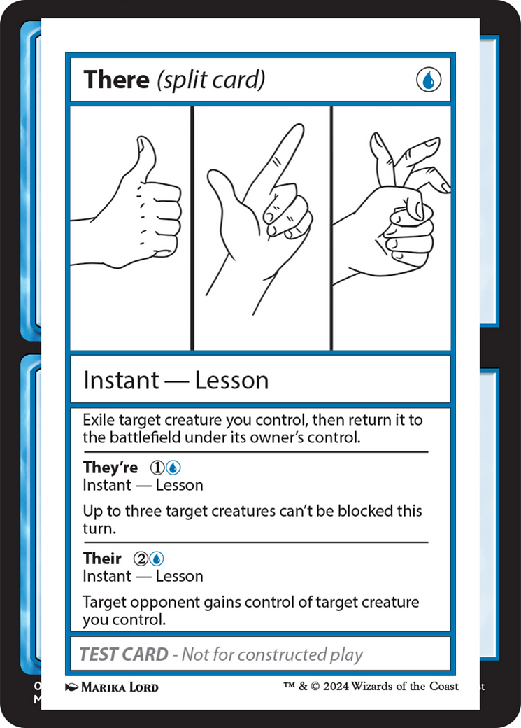 There (Split Card) [Mystery Booster 2 Playtest Cards] | Amazing Games TCG