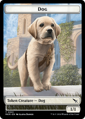 Detective // Dog Double-Sided Token [Murders at Karlov Manor Tokens] | Amazing Games TCG