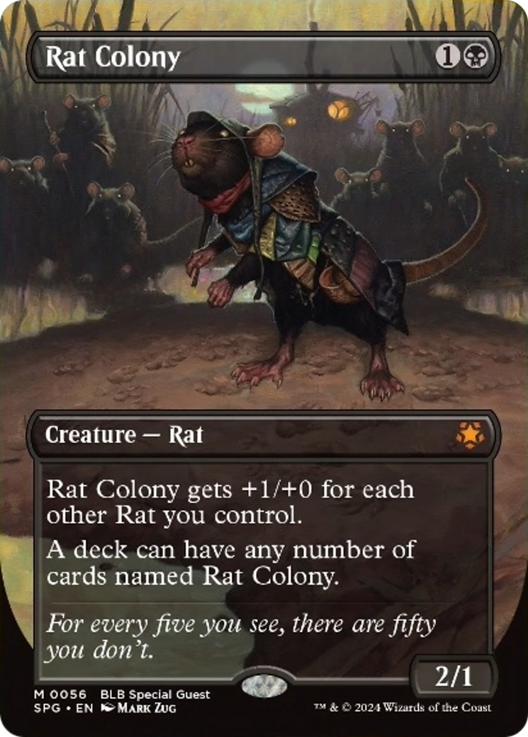 Rat Colony (Borderless) [Bloomburrow Special Guests] | Amazing Games TCG